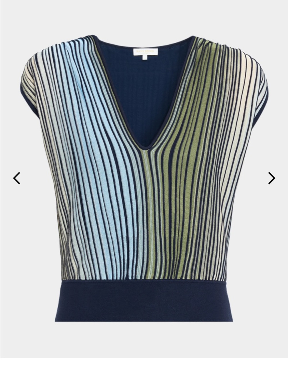 Ramy Brook Vanessa Ombre Striped Top